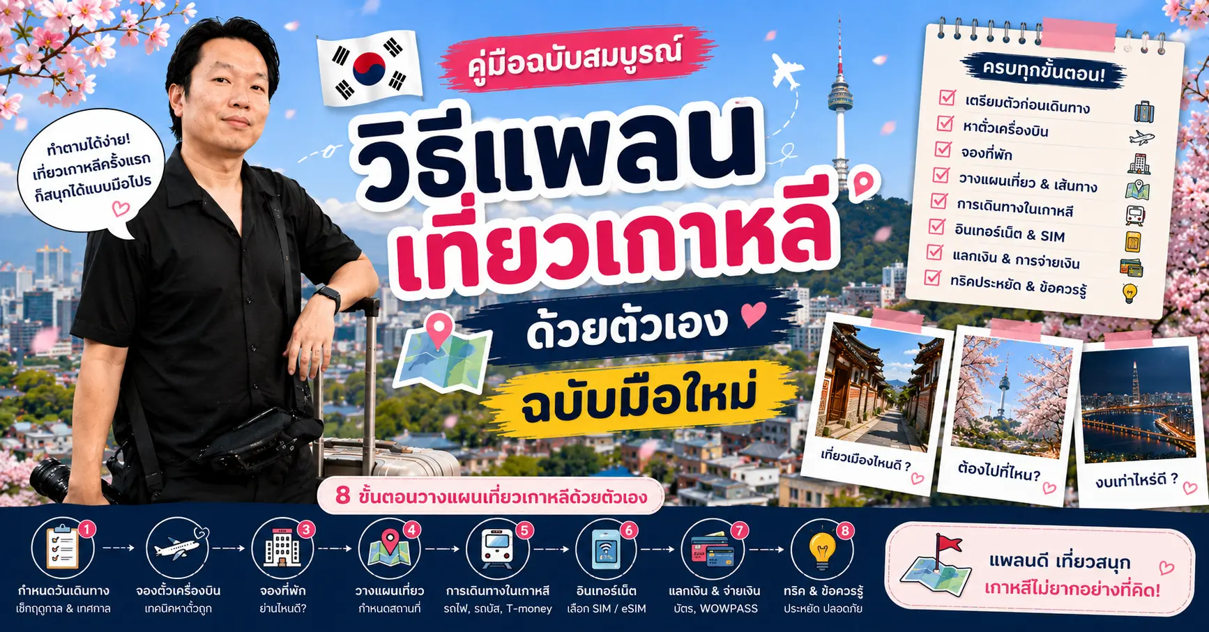 วิธีแพลนเที่ยวเกาหลีด้วยตัวเอง ฉบับมือใหม่